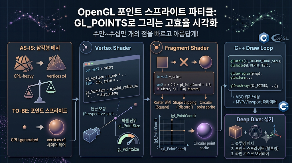 Point sprite 포인트 클라우드 대표 이미지