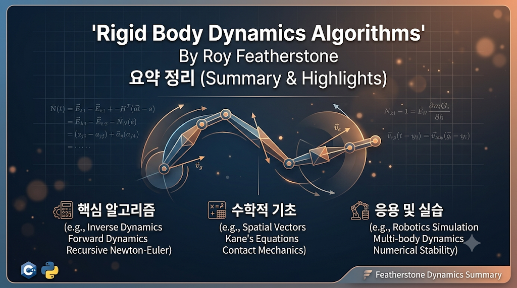 [Introduction]강체 동역학 알고리즘 대표 이미지
